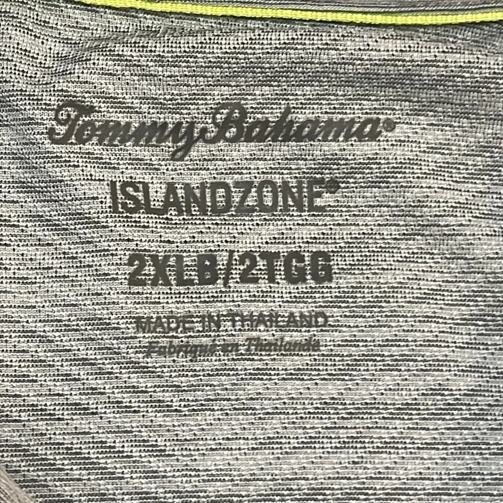 EC Tommy Bahama Lightweight Grey Golf Shirt - Size 2XL - Picture 3 of 4